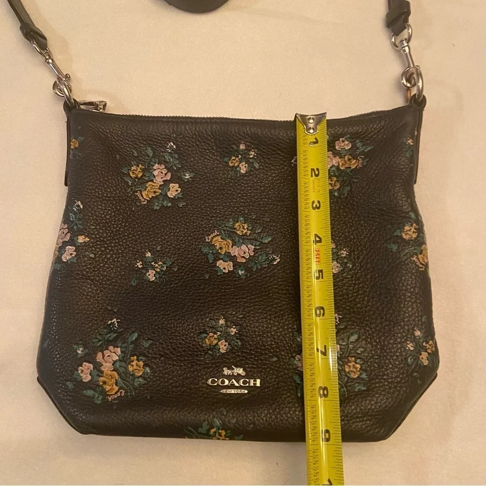 Coach Mini Abby Duffle With Rose Bouquet Print Midnight Dark Blue # 91022